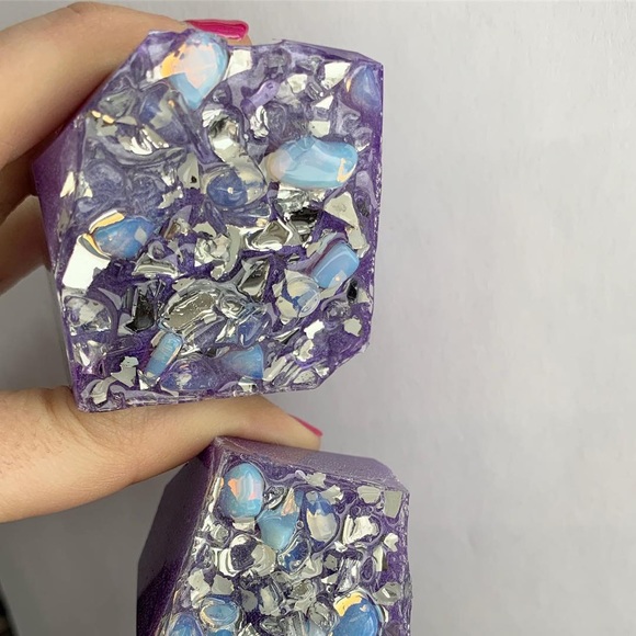 Handmade faux resin geodes :) - Picture 2 of 4